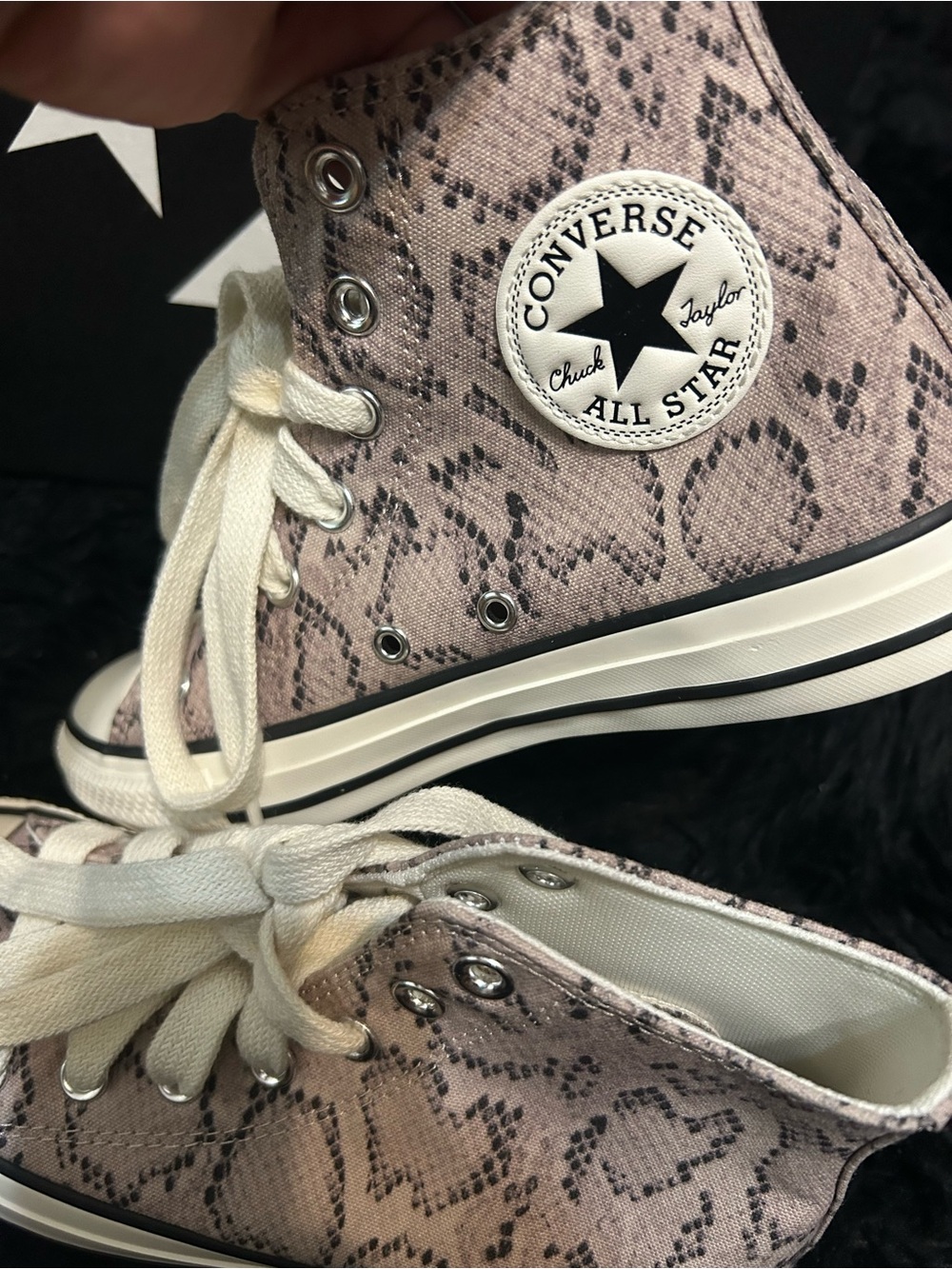 CONVERSE Chuck Taylor all star snakeskin print lace up shoes sneakers sz 7 new - Picture 6 of 8